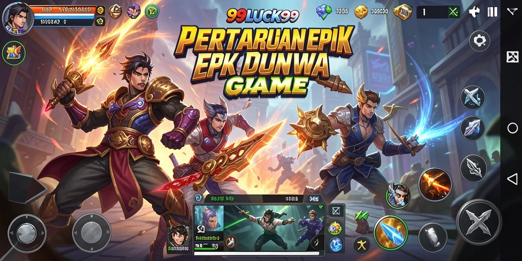 Gambaran gameplay pertarungan seru di 99LUCK99.