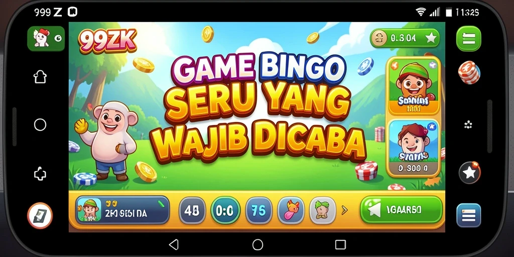 Tampilan gameplay Bingo yang menarik dan interaktif.