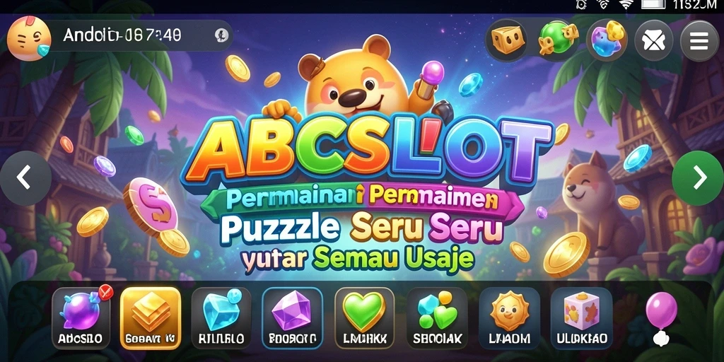 Tampilan gameplay ABCSLOT yang seru dan berwarna.