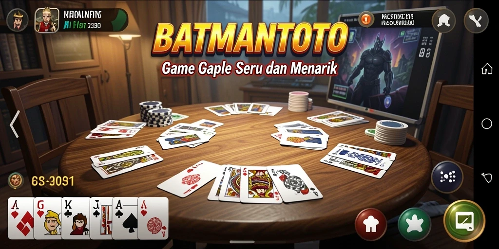 Screenshot gameplay menarik dari BATMANTOTO yang menunjukkan keseruan bermain Gaple.