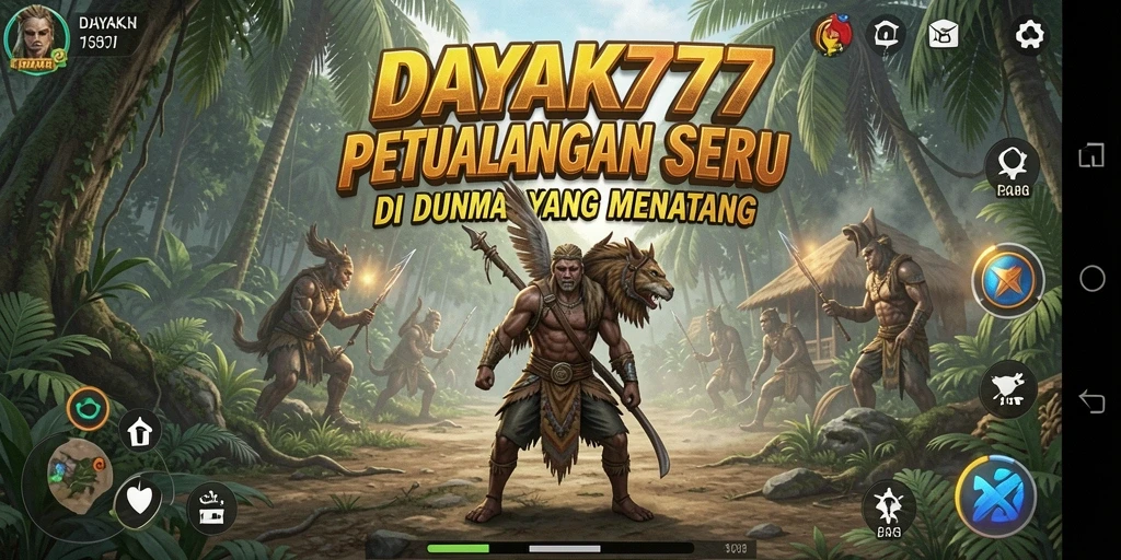 Tangkapan layar dari gameplay seru DAYAK777 yang menampilkan aksi petualangan.