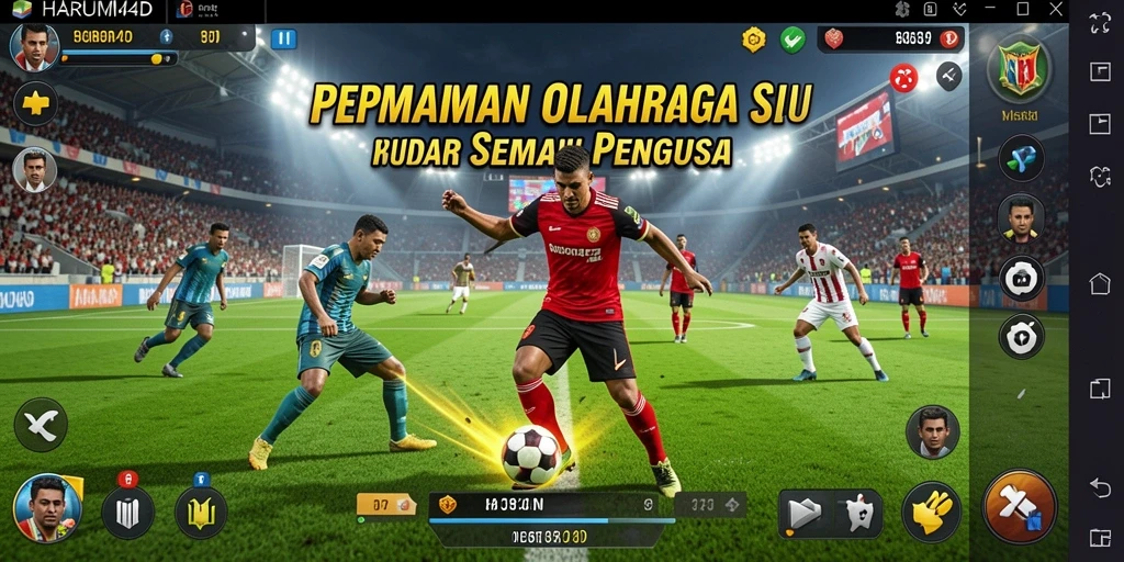 Tampilan seru gameplay olahraga di HARUM4D.