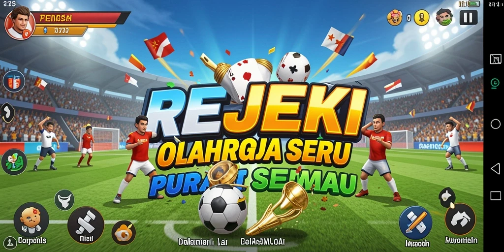 Screenshot gameplay REJEKI yang menunjukkan aksi olahraga seru.