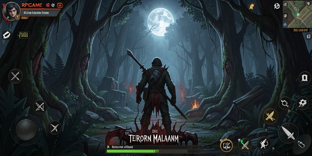 Screenshot RPGAME menampilkan suasana Horror yang mencekam dan gameplay yang menegangkan.