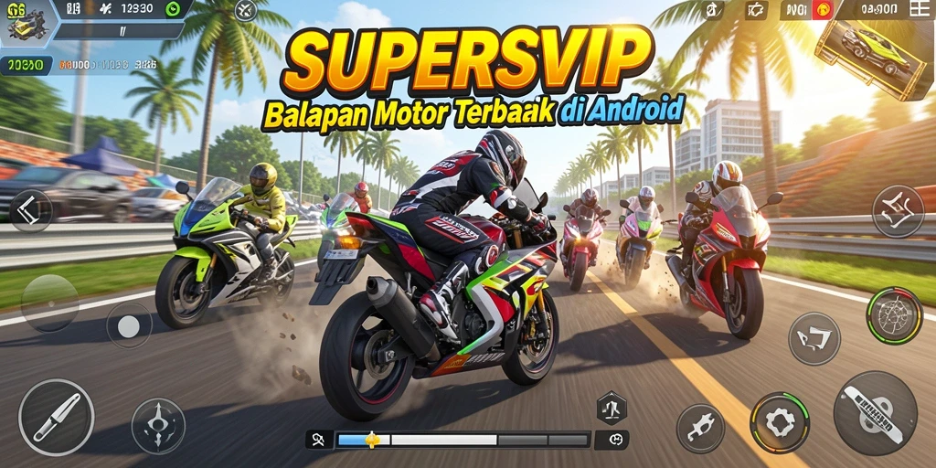 Tampilan gameplay seru dan mendebarkan dalam SUPERSVIP.