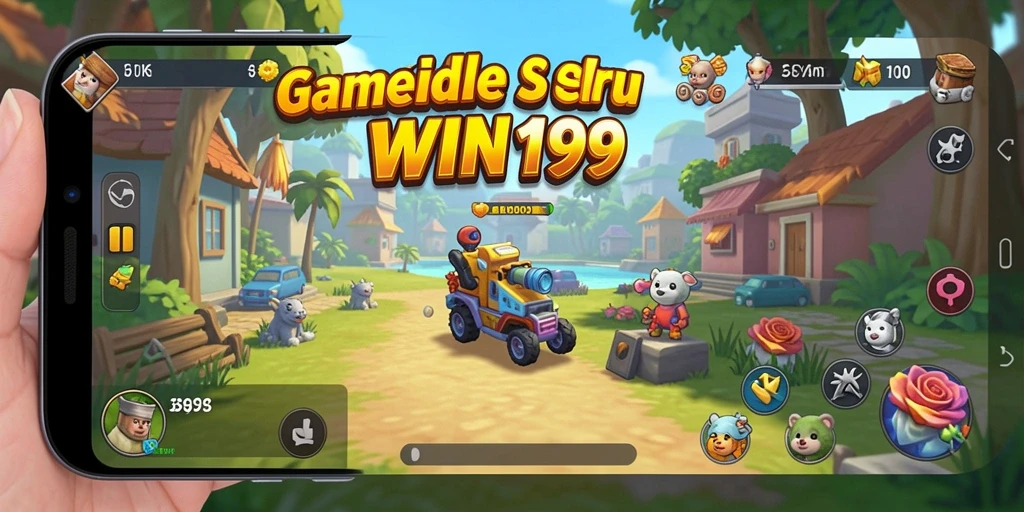 Screenshot gameplay WIN199 yang menampilkan aksi seru dalam permainan Idle.
